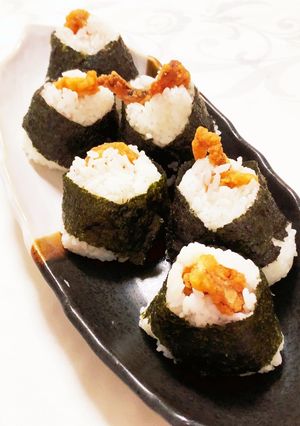 イカ天むす♡唐揚げ天むすにぎり♡おにぎり-レシピのメイン写真