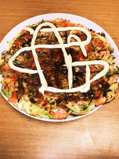 鮭とキャベツタップリのヘルシーお好み焼き-レシピのメイン写真