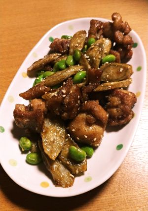 給食のチキンチキンごぼう-レシピのメイン写真
