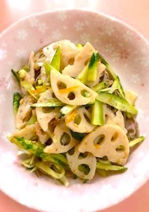 れんこんサラダ蕎麦-レシピのメイン写真
