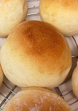 フワフワ、もちもちバンズ-レシピのメイン写真