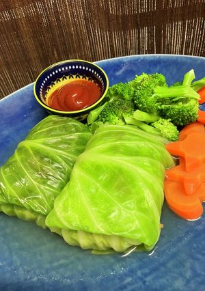 鶏ミンチでロールキャベツ-レシピのメイン写真