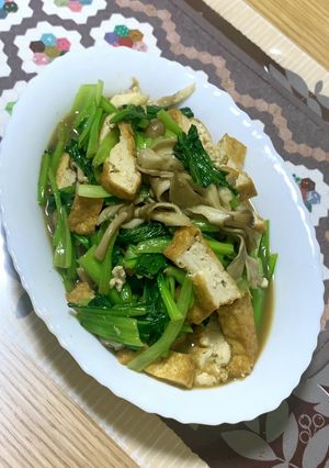 小松菜の炒め物〜(o˘◡˘o)♡-レシピのメイン写真