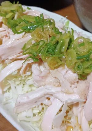 レンジで簡単！蒸し鶏-レシピのメイン写真