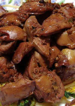 生姜でサッパリ！鶏レバーのてり煮♫-レシピのメイン写真
