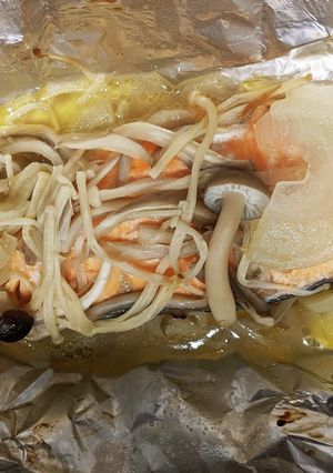 トースターでほったらかし！鮭のホイル焼き-レシピのメイン写真