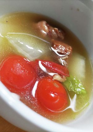 焼き鳥缶詰の中華スープ-レシピのメイン写真