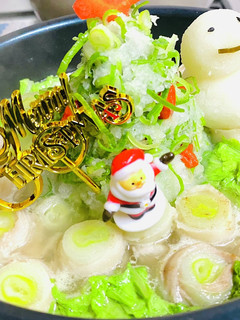 Xmas☆白ネギにょきにょき・みぞれ鍋-レシピのメイン写真