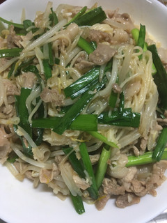 豚ニラもやしのそうめんチャンプル-レシピのメイン写真