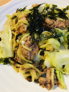 鯖の油煮缶活用●和風あまから焼きそば-レシピのメイン写真