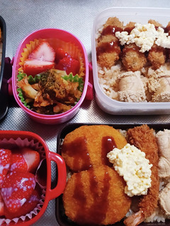 高校生息子、旦那、娘弁当(11/29)-レシピのメイン写真