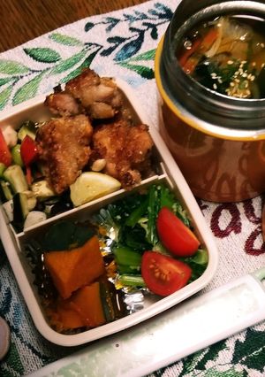 旨辛鍋の余り汁にレンジ加熱の野菜類プラス-レシピのメイン写真
