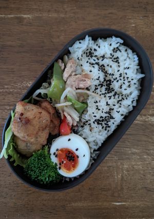 JK☆もやしと豚肉の中華炒め弁当♪-レシピのメイン写真