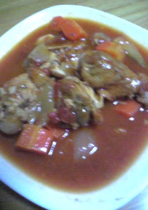 旦那作★手羽元のトマト煮-レシピのメイン写真