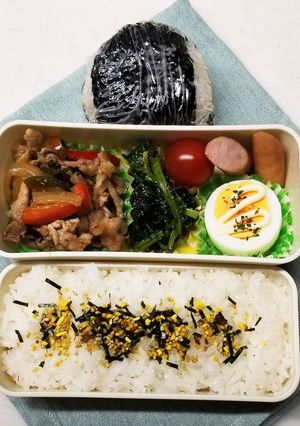 豚肉パプリカ炒め弁当(11.29)-レシピのメイン写真