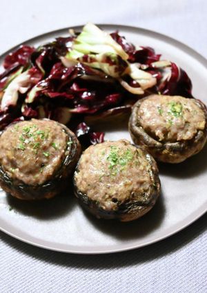 マッシュルームの肉詰め-レシピのメイン写真