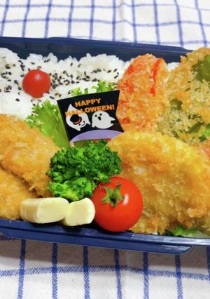 時短お弁当盛り付け記録　ミックスフライ-レシピのメイン写真