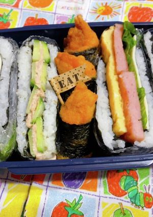 時短お弁当盛り付け記録　おにぎらーず-レシピのメイン写真