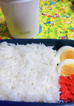 時短お弁当盛り付け記録　カレーライス-レシピのメイン写真