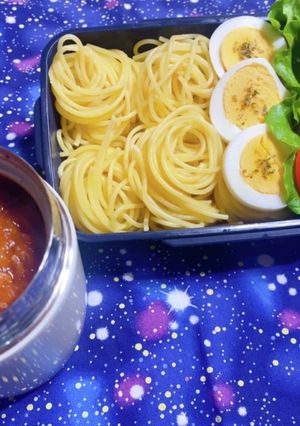 時短お弁当盛り付け記録　ミートソース-レシピのメイン写真