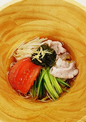 夏バテに！！めかぶそうめん-レシピのメイン写真