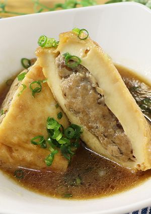 ［糖質制限］優しい味わい♡厚揚げの肉詰め-レシピのメイン写真