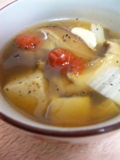 トマトとしいたけの中華スープ-レシピのメイン写真