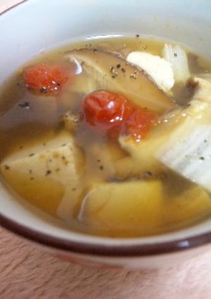 トマトとしいたけの中華スープ-レシピのメイン写真