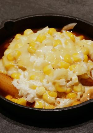 韓国おつまみ。コーンチーズ・トッポギ-レシピのメイン写真