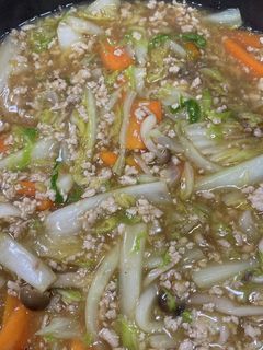 鶏ひき肉と白菜のあんかけ♡-レシピのメイン写真