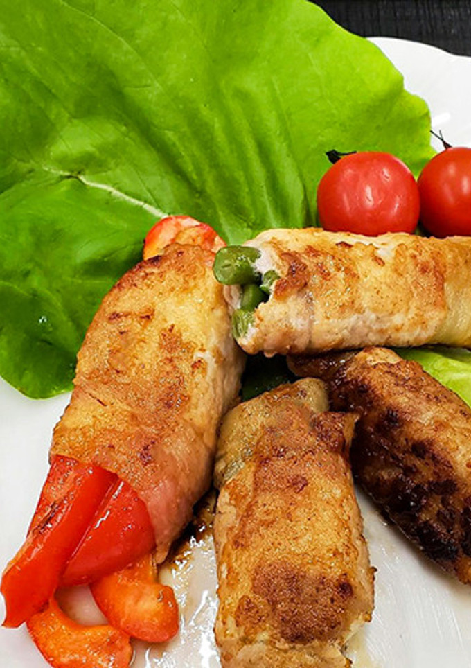 いろいろ野菜の豚肉巻き-レシピのメイン写真