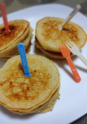 甘酒と米粉の簡単パンケーキ　レシピ投稿祭-レシピのメイン写真