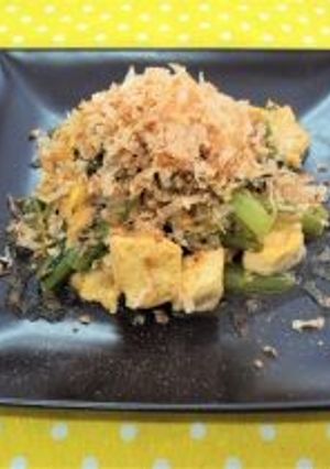 ツナと小松菜の豆腐チャンプル-レシピのメイン写真