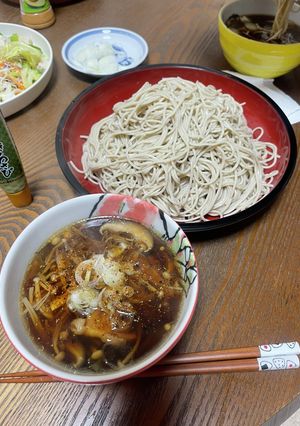 鶏きのこせいろ蕎麦-レシピのメイン写真