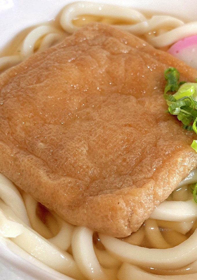 どん兵衛風♡甘〜いおあげのきつねうどん♡-レシピのメイン写真