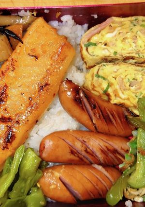 鮭ハラスの西京焼　弁当-レシピのメイン写真