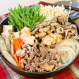 生マロニーと牛肉の冬野菜鍋