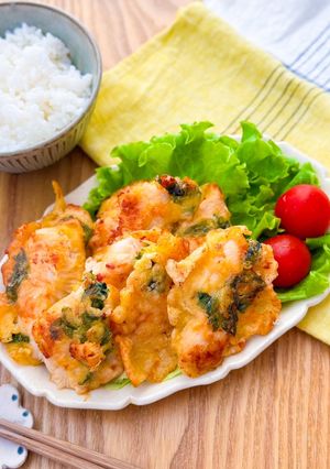 鶏ささみ肉で作る♫大葉入りとり天-レシピのメイン写真