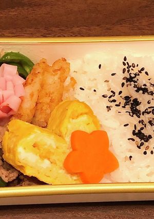 ある日のお弁当　生姜焼き-レシピのメイン写真