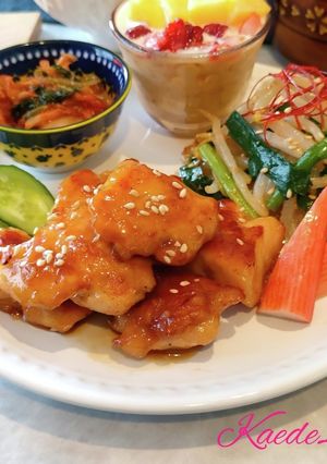 揚げない唐揚げde甘酢チキン-レシピのメイン写真