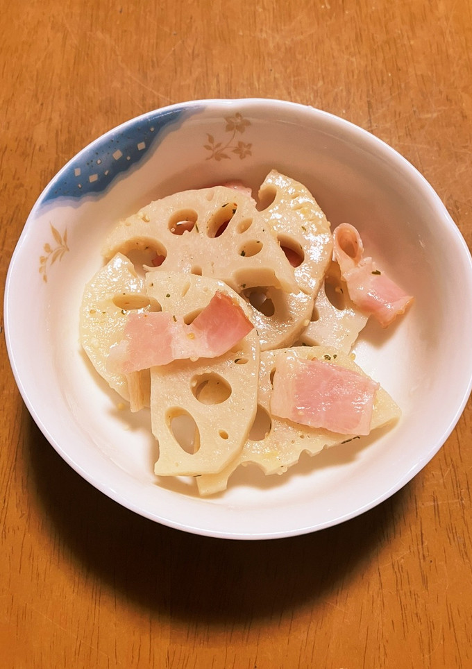 ベーコンと蓮根の蒸し焼き-レシピのメイン写真