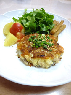 ふわとろ✿チーズIN鯵ハンバーグ-レシピのメイン写真