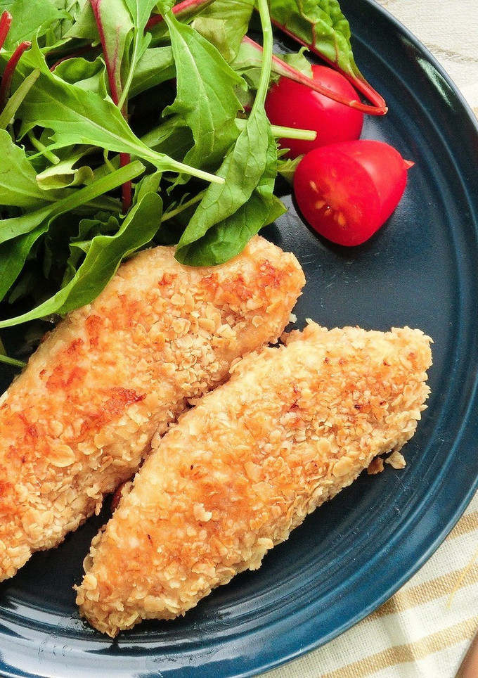 【主菜】ささみのオートミール焼き-レシピのメイン写真