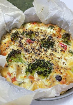 切って混ぜて焼くだけ!簡単和風キッシュ-レシピのメイン写真