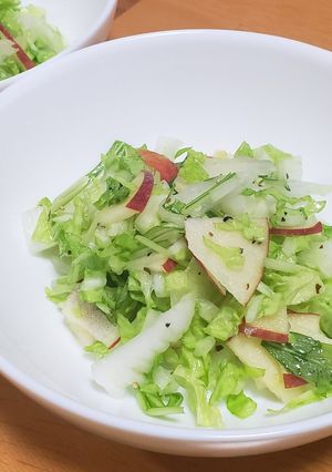 白菜とりんごのフレンチサラダ-レシピのメイン写真