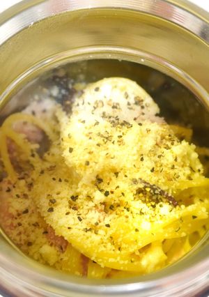 さつまいもとベーコンの牛乳クリームパスタ-レシピのメイン写真