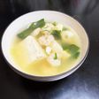 やる気のない時の豆腐とエビの食べるスープ