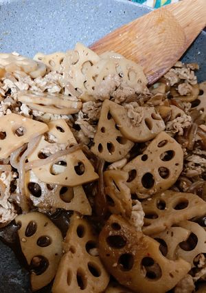 豚コマ蓮根炒め-レシピのメイン写真
