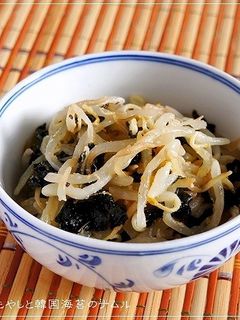 節約おかず@もやしと韓国海苔のナムル-レシピのメイン写真