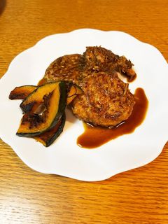 もやし入り照り焼きハンバーグ-レシピのメイン写真